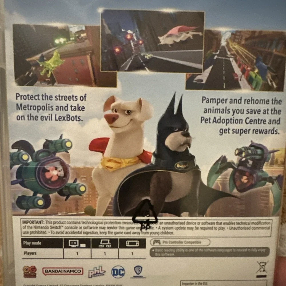 Nintendo Switch DC League of Superpets The Adventures of Krypto & Ace SEALED